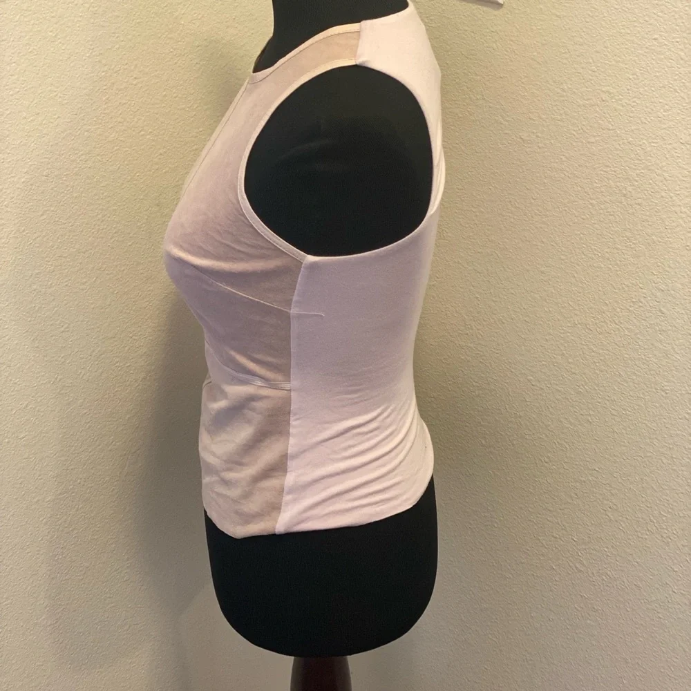 2 FOR $25BAILEY 44 Orchid Lilac Lavender Leather Kelly Tank Top Suede XS $198 - Picture 8 of 10